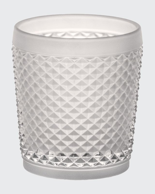 Bicos White Frost Lowball Glass